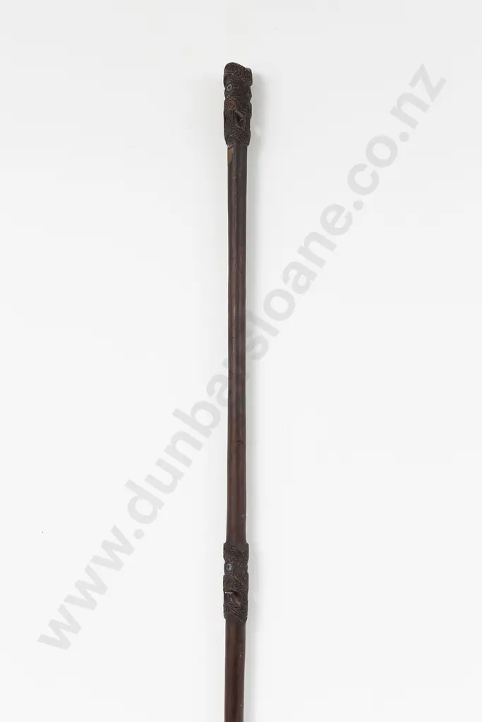 19th Century Pouwhenua (Long handled Pointed Fighting Staff) Image 1++