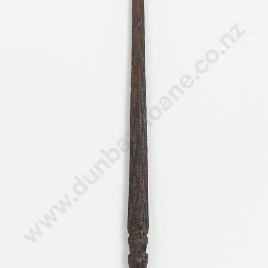 19th Century Pouwhenua (Long handled Pointed Fighting Staff)