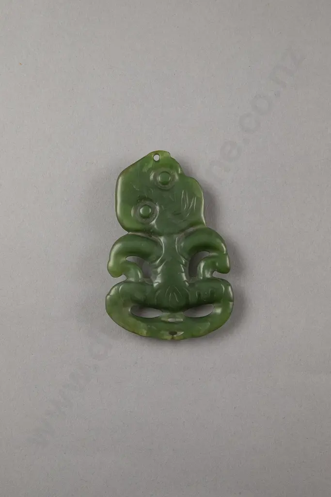 Contact Period Pounamu Hei Tiki Image 1++
