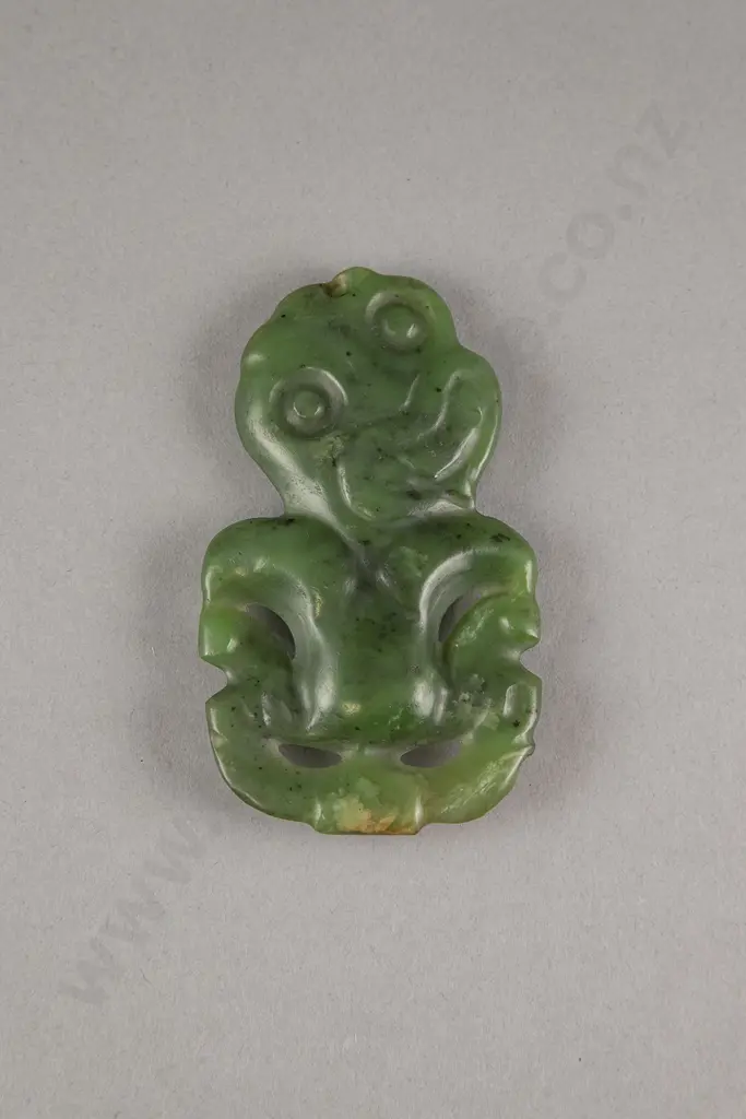 19th Century Pounamu Hei Tiki Image 1++