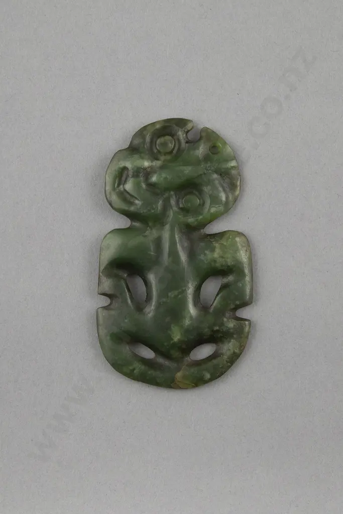 Early 18th Century Pounamu Hei Tiki Image 1++