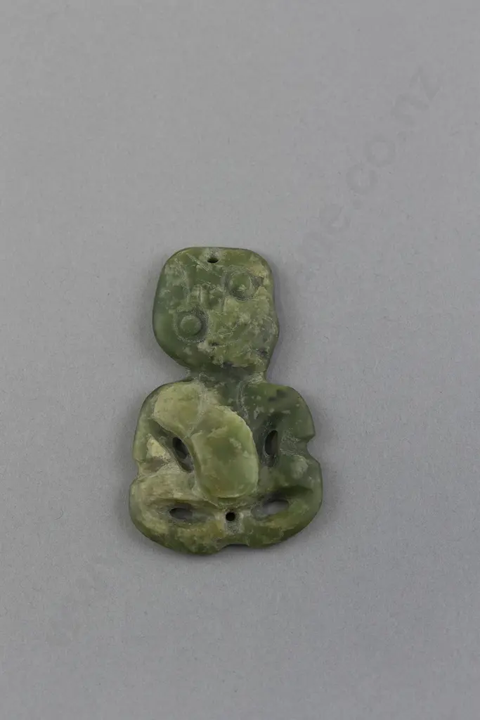 19th Century Pounamu Hei Tiki Image 1++