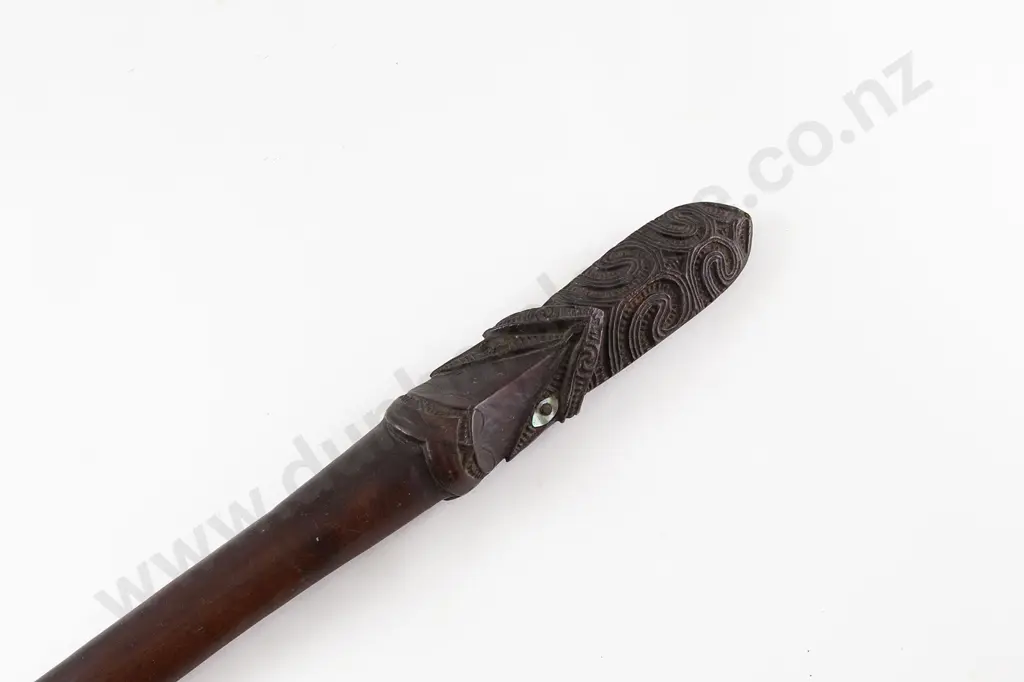 A 19th Century Taiaha (Mid To Upper Section Only) Image 1++