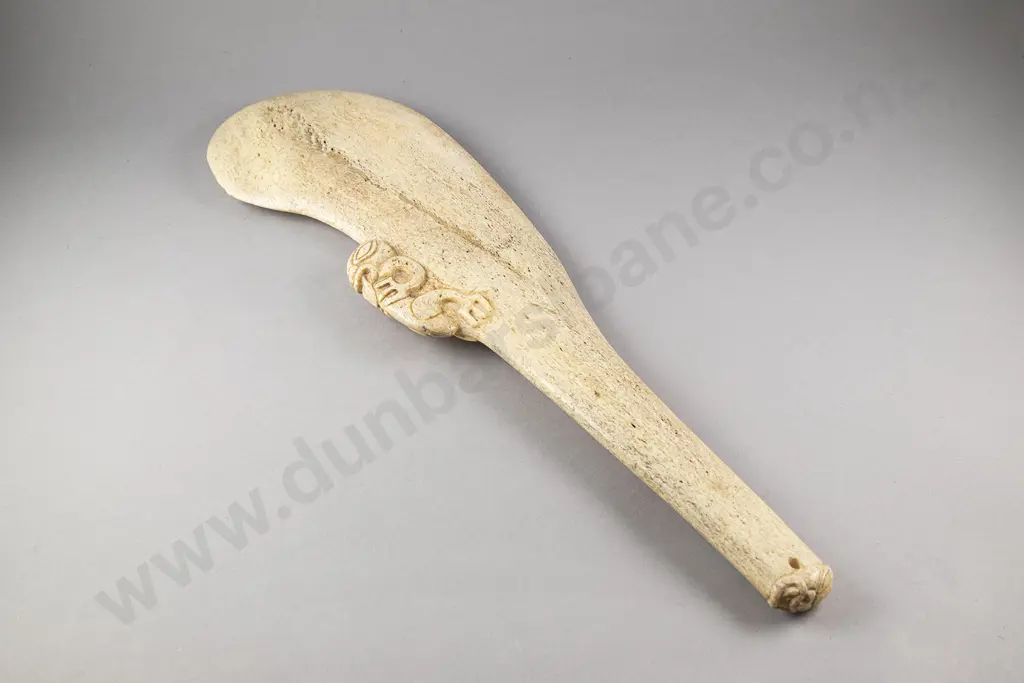A Large Wahaika Paraoa (Short Bladed Whale Bone Weapon) Image 1++