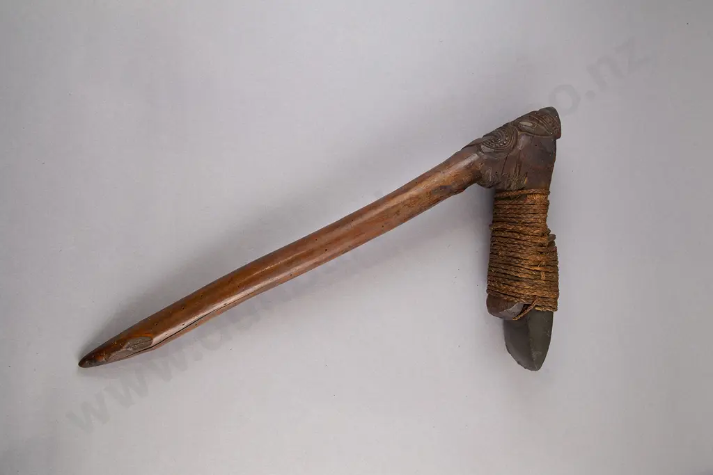 Toki Poutangata (Hafted Ceremonial Adze) Image 1++