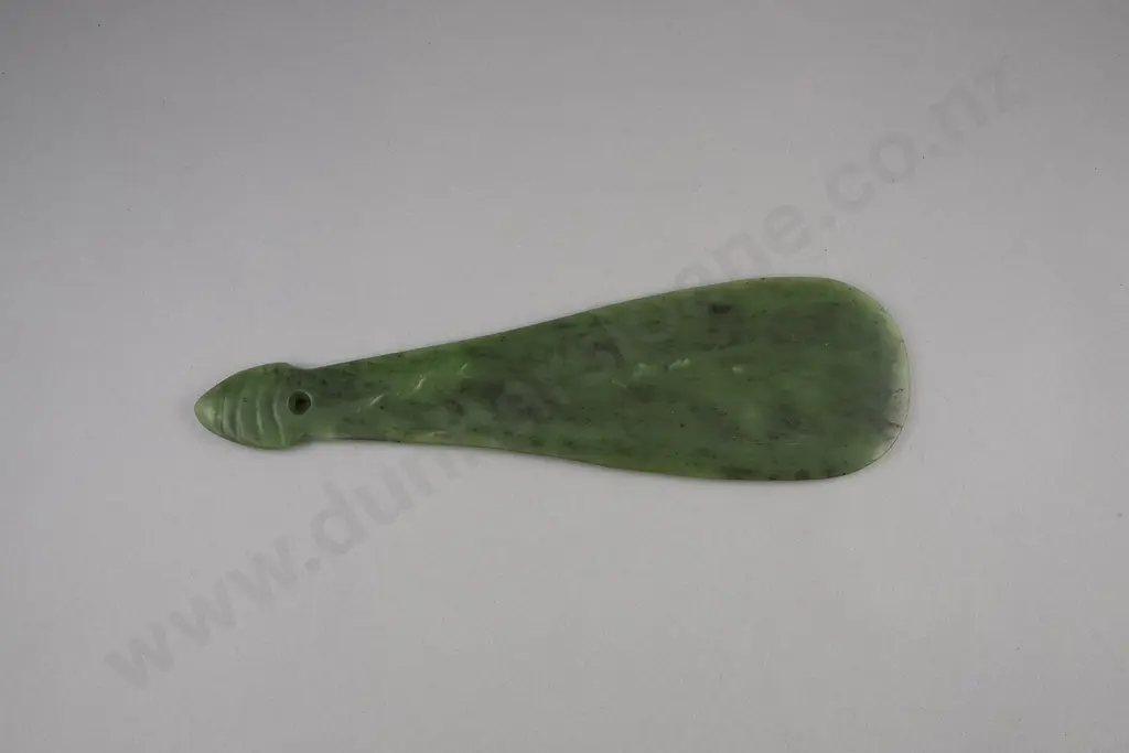 19th Century Mere Pounamu ( Short Bladed Nephrite Weapon) Image 1++