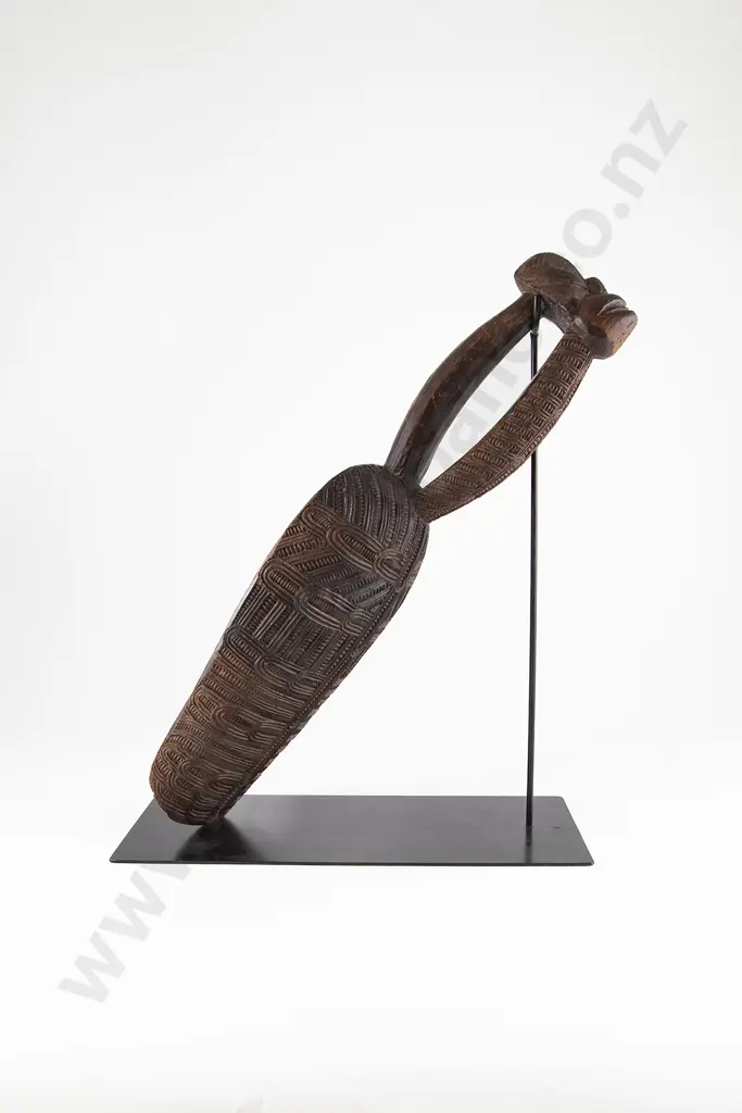 A Fine Rare 19th Century Tiheru ( Canoe Bailer) Image 1++