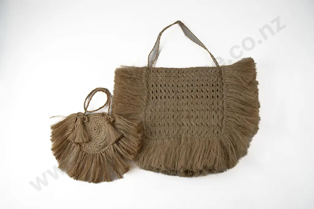 Vintage Muka Kete Together With Another Smaller Kete Image 1++