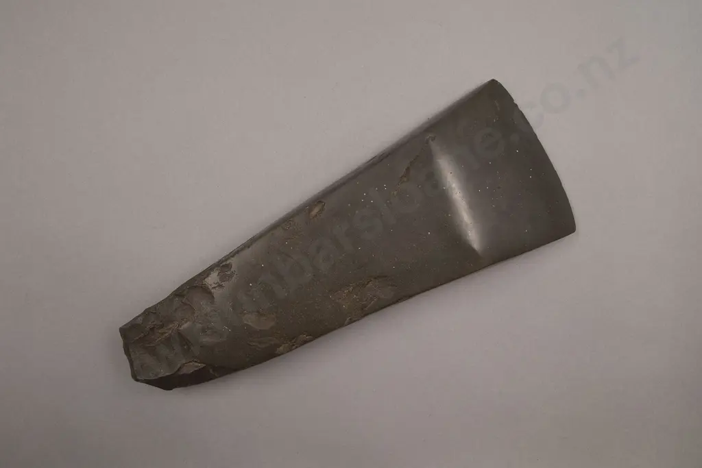 A Superb Large Pre-European Toki (Argillite) Image 1++