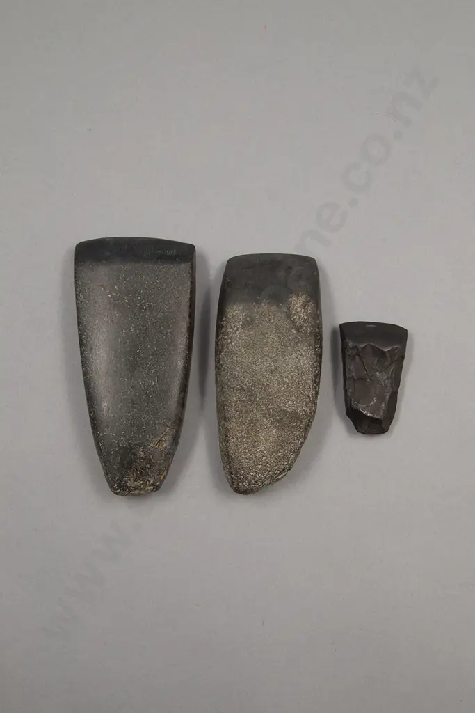 Three Pre-European Toki (Argillite) Image 1++