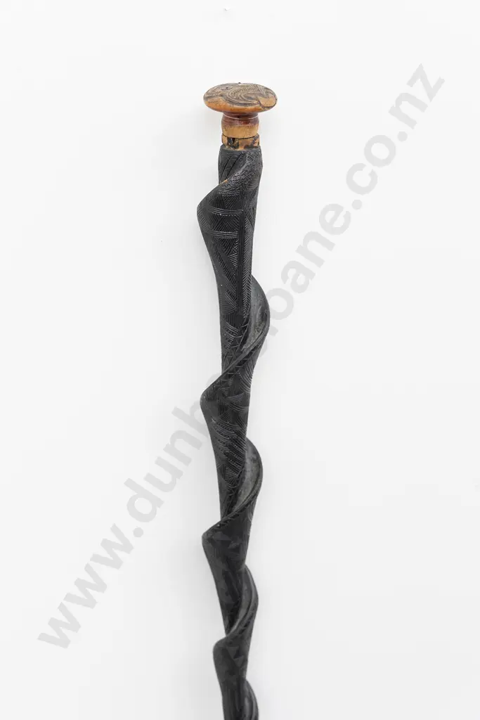 A Carved Tokotoko (Ceremonial Walking Stick) Image 1++