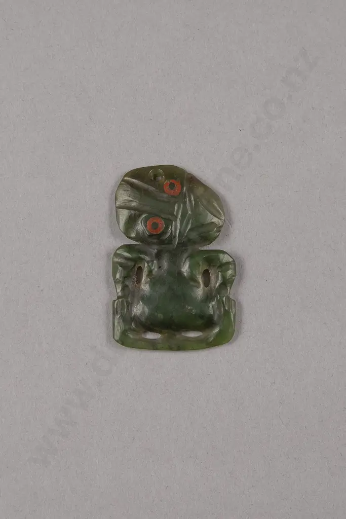 Small Pounamu Hei Tiki Image 1++