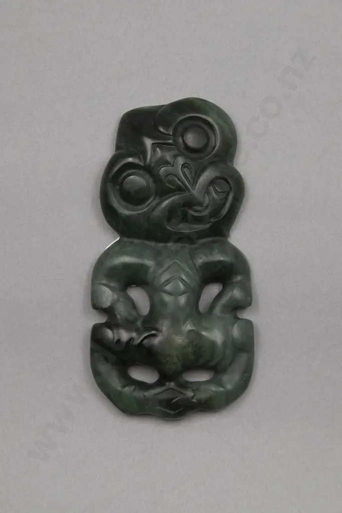 A Pounamu Hei Tiki by Alan Brown (Ngati Ruaka) Image 1++