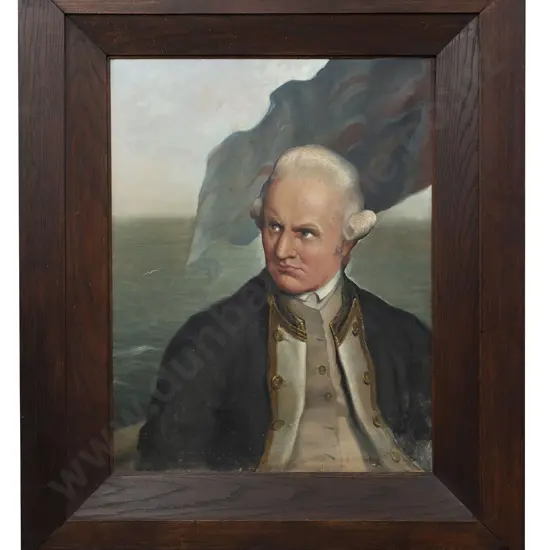 A portrait Of Captain James Cook