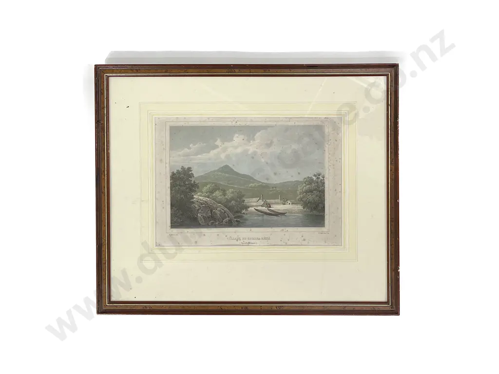 Four Lithographic Prints Depicting Early Contact In New Zealand Image 1++