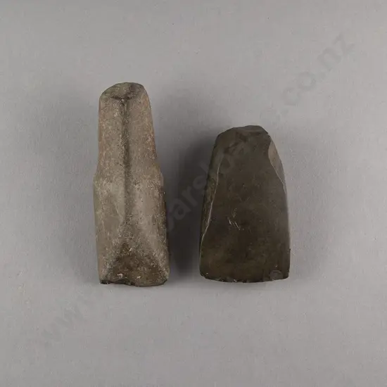 A Cook Island Adze And A Tongan Adze