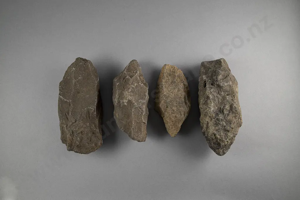 Three Easter Island Stone Picks And a Roughout Image 1++