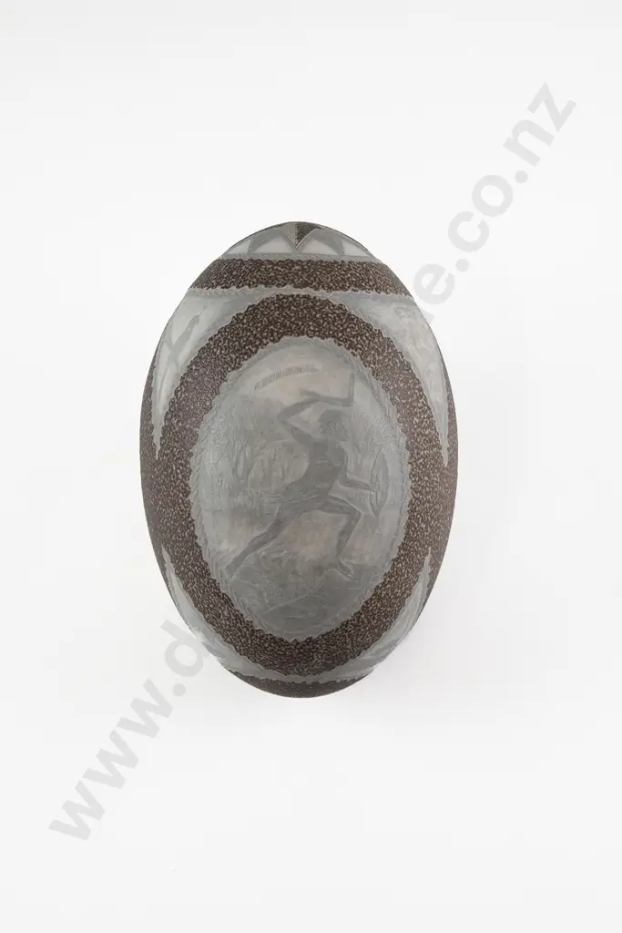 Australian Carved Emu Egg (Kalti Paarti) Image 1++