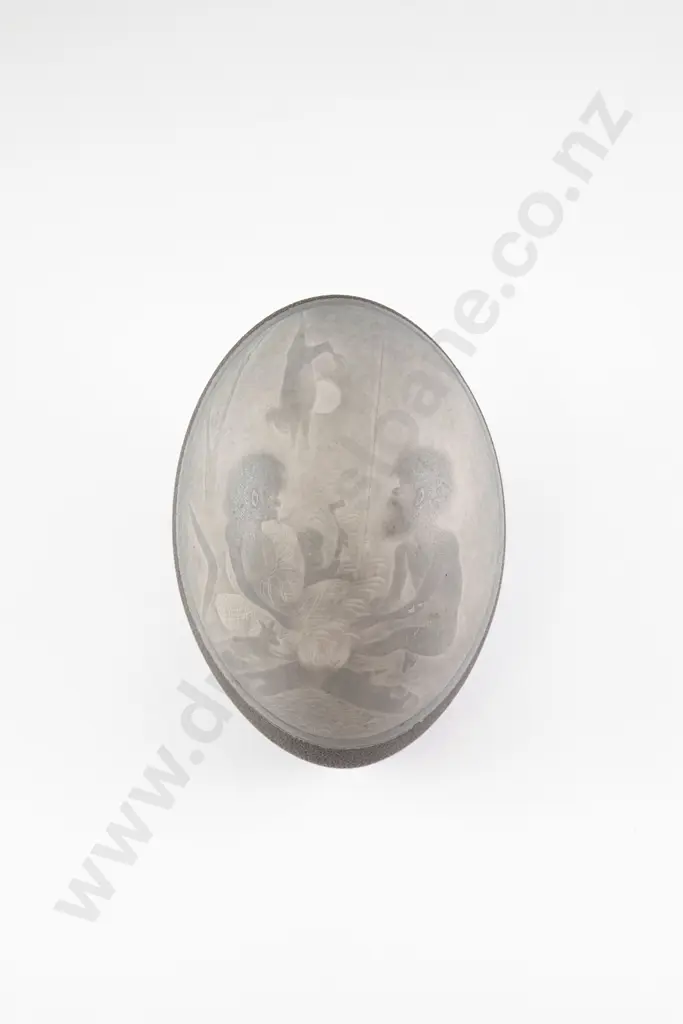 Australian Carved Emu Egg (Kalti Paarti) Image 1++