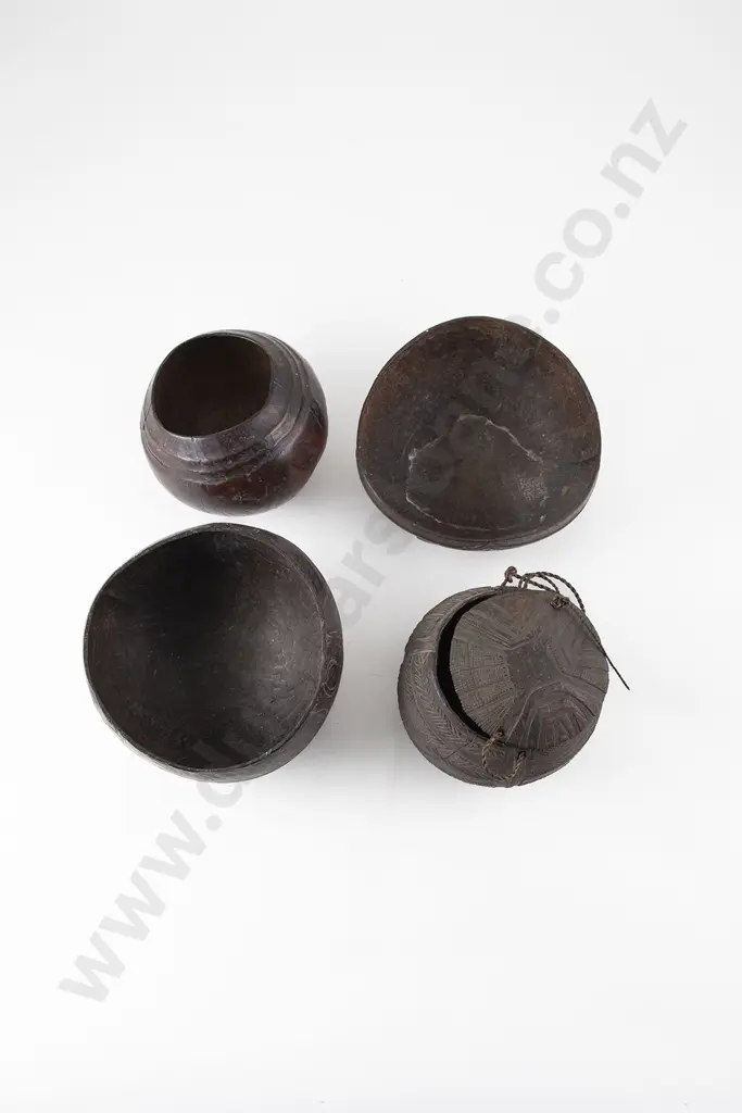 Four Coconut vessels From Tonga Image 1++