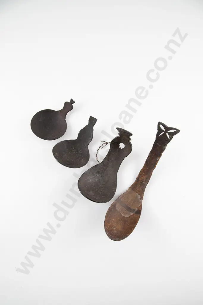 East Timor Four Coconut Spoons Image 1++