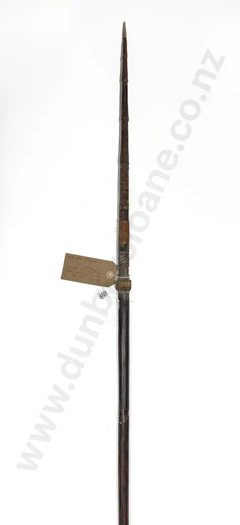 A Bougainville Island Spear with Bone Barbs Image 1++