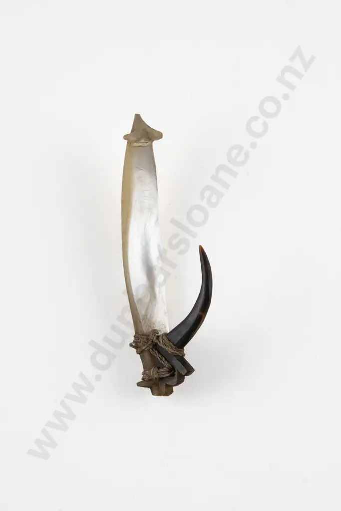 Solomon Island Tortoise Shell Fish Hook Image 1++