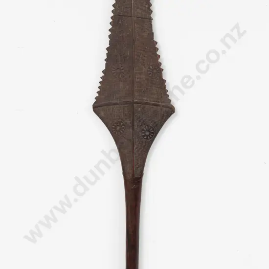 A 19th Century Fijian Paddle Shaped War Club ( Culucula)