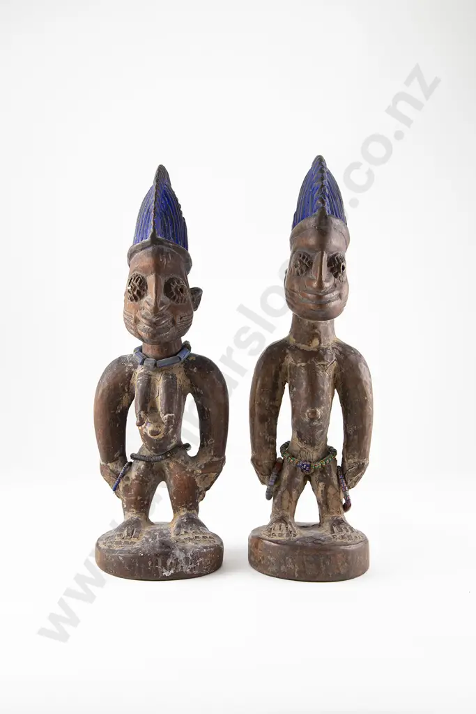 A Pair Of Yoruba Ibeji Figures Image 1++