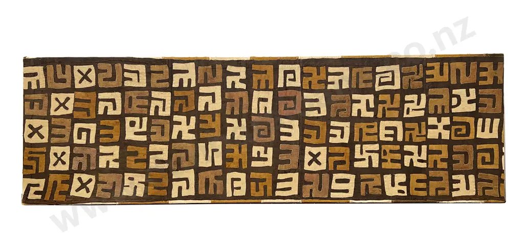 Kuba Fabric Framed Wall Hanging Image 1++