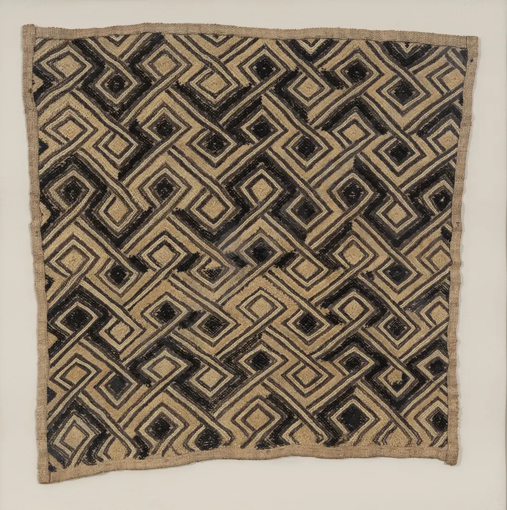 Kuba Tribe 'Shoowa' Ritual Cloth Image 1++