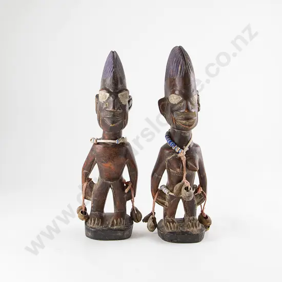 A Good Pair Of Yoruba Ibeji Figures