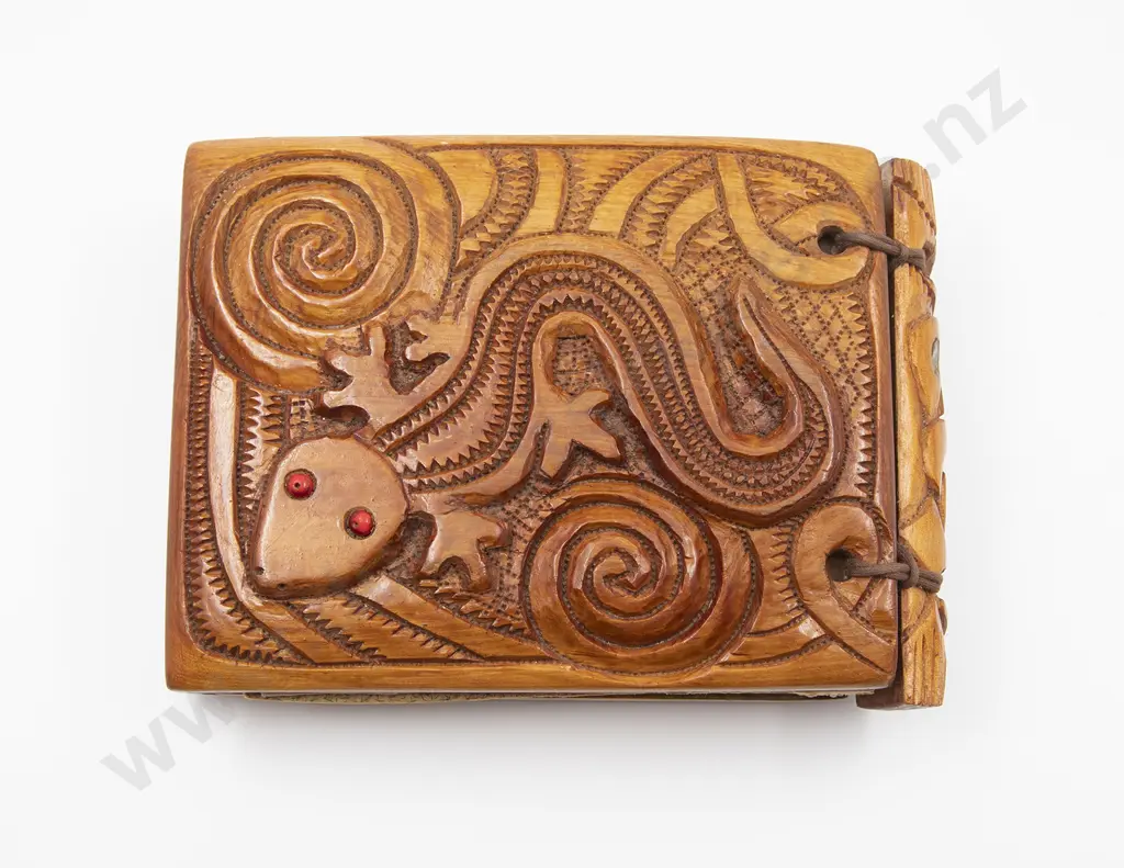 Jane Brenkley Carved Wooden Sketch Book Image 1++