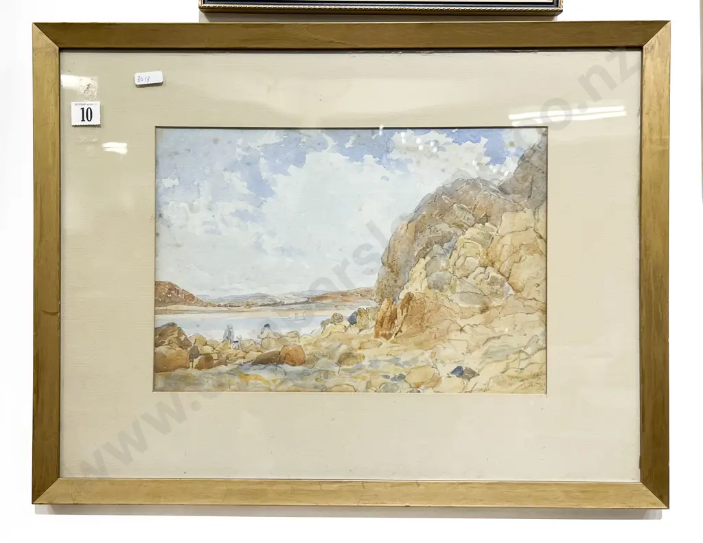Watercolor Beach Scene Image 1++