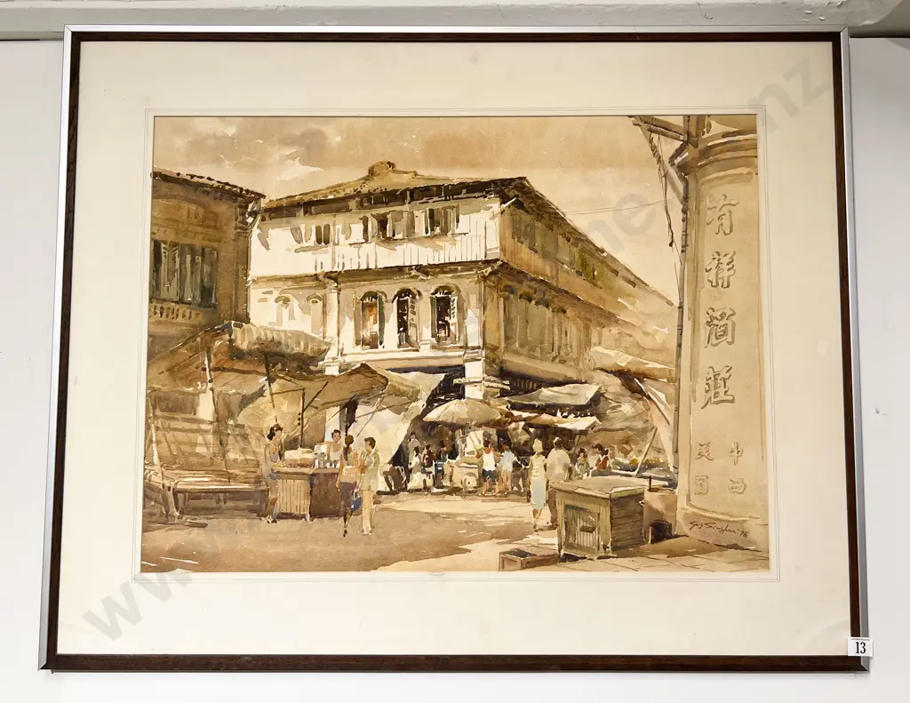 S. Sinston - Market Scene Image 1++