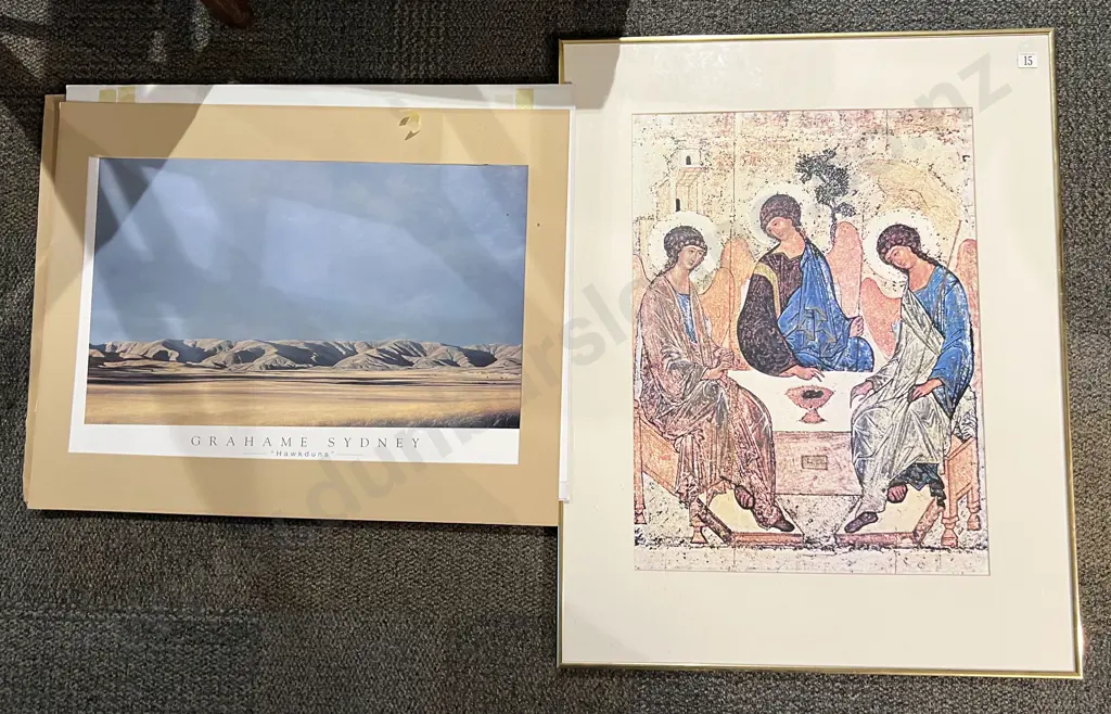 Large Framed Print together with Loose Prints Incl. Graham Sydney Image 1++