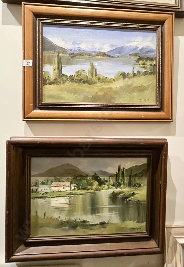 Two Oil Scenic Works by Peter J. Wallers Image 1++