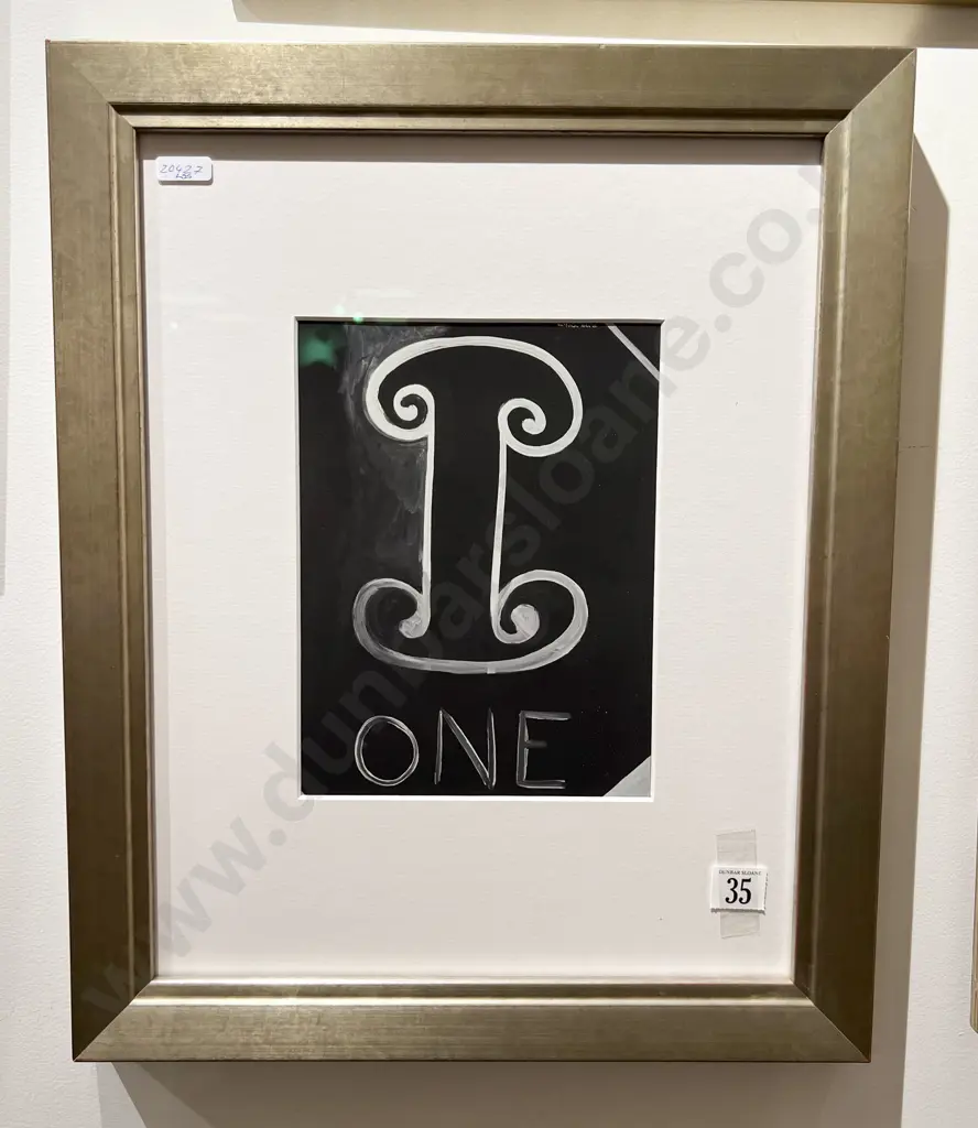 Colin McCahon "One" Print Image 1++