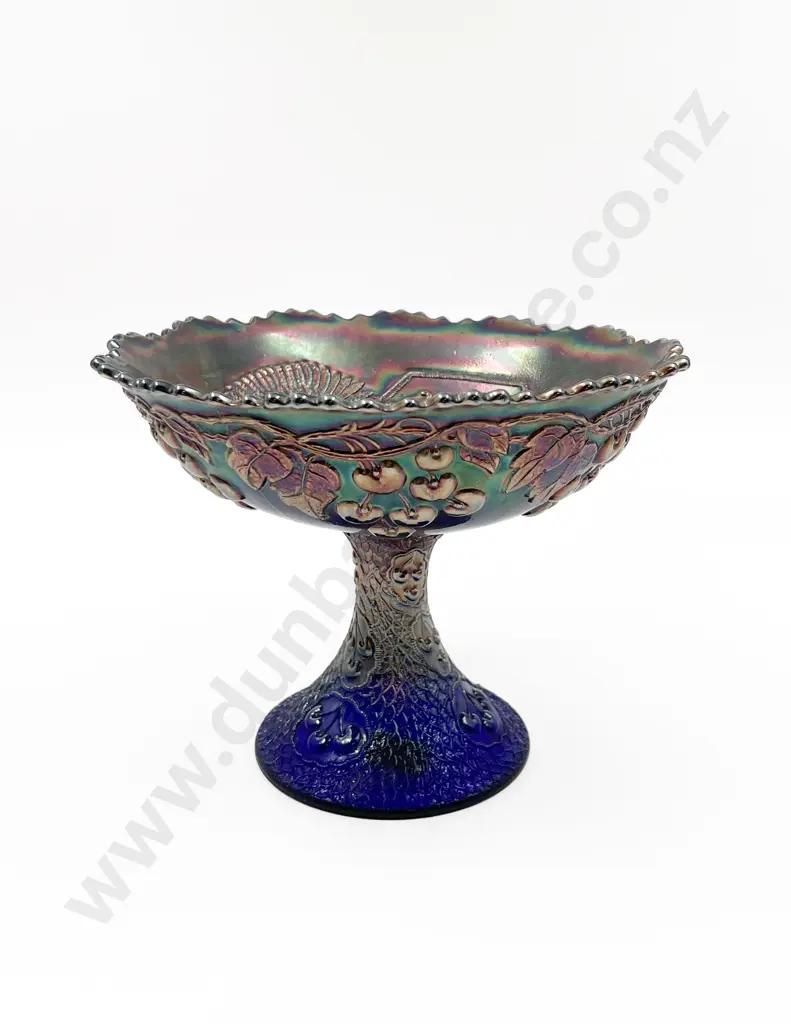 Mikado Pattern Carnival Glass Comport Image 1++