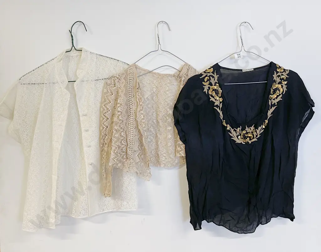 Three Vintage 1930s+ Blouses Image 1++