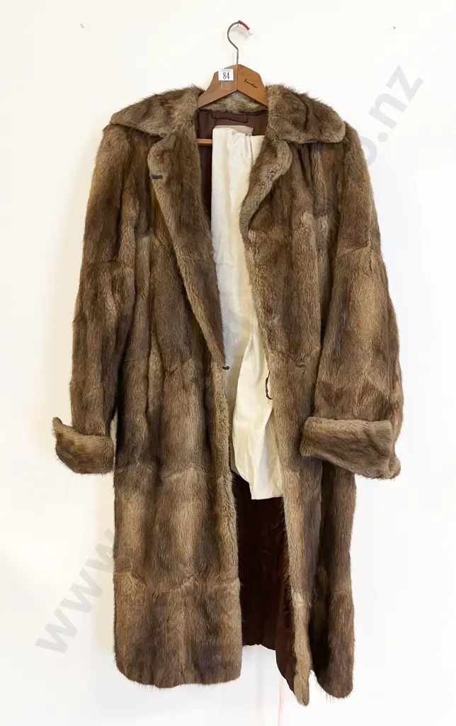 Vintage Full Length Fur Coat (Approx. Size 14) Image 1++