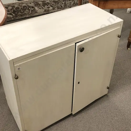 White Painted Book Case Cabinet