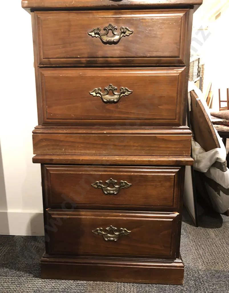 Pair of Two Drawer Bed Side Tables Image 1++