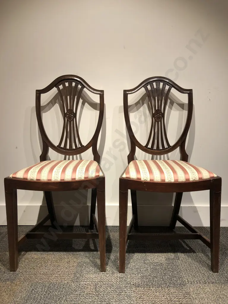 Extension Dining Table Together with Six Reduction Hepplewhite Dining Chairs Image 1++
