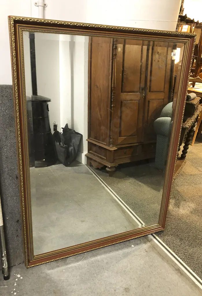 Large Rectangular Bevel Edged Wall Mirror Image 1++