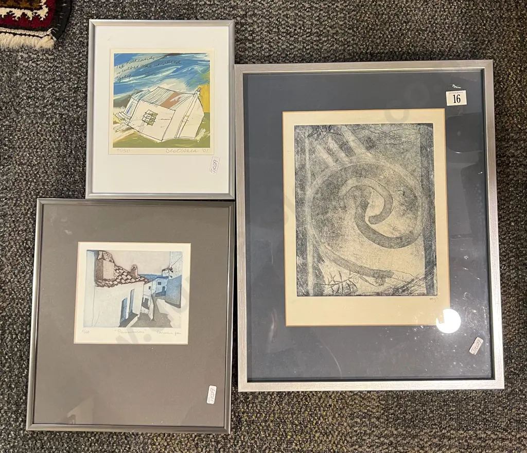 Des O'Shea Limited Edition Print together With Two Other Prints (3) Image 1++