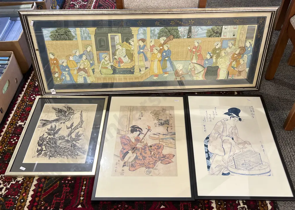 Two Japanese Prints and Two Others (4) Image 1++