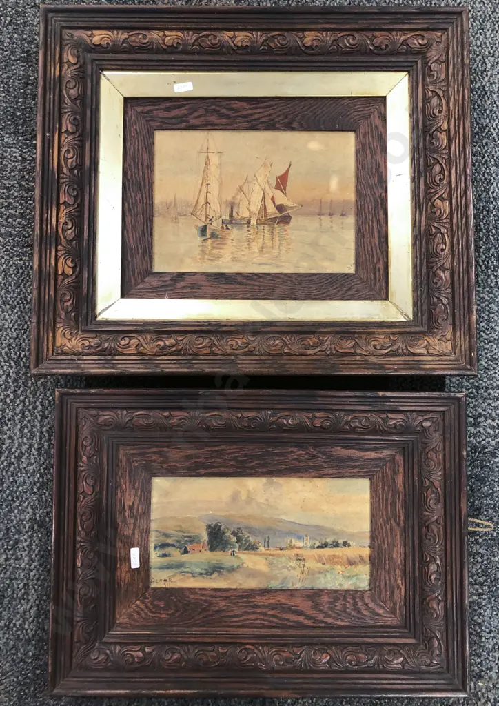 Two Dewar Watercolors Image 1++