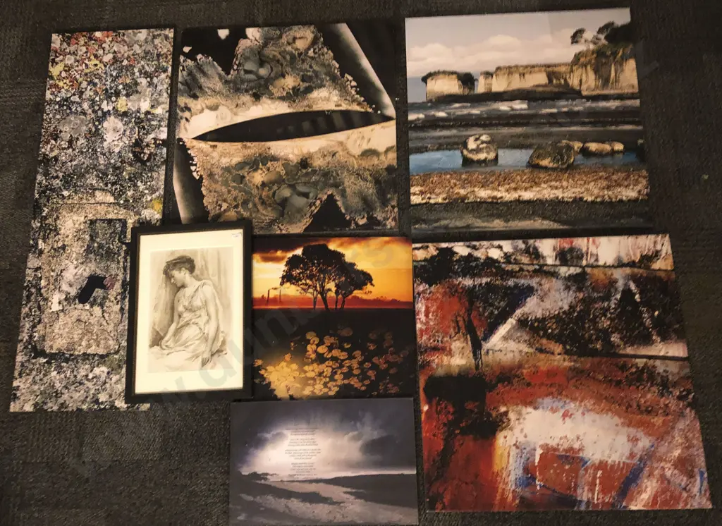 Five Photographic Prints on Board Together With Two Other Prints (7) Image 1++