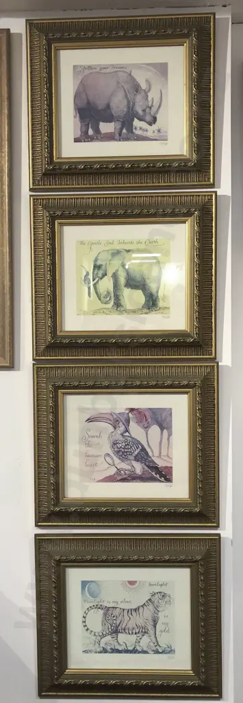 Four Gilt Framed Prints Image 1++
